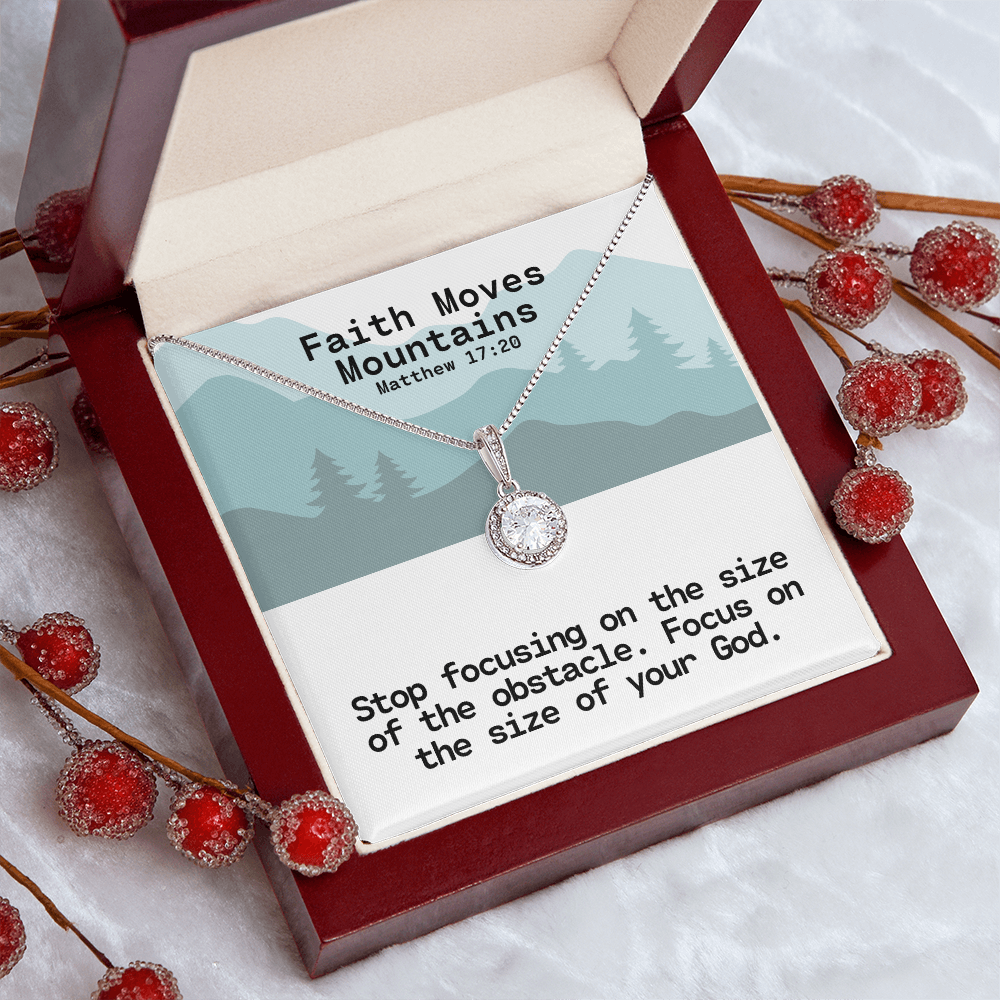Faith Moves Mountains (Matthew 17:20) | Eternal Hope Pendant Necklace