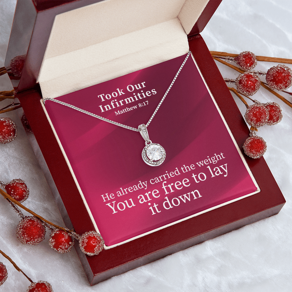 Took Our Infirmities (Matthew :17) | Eternal Hope Pendant Necklace