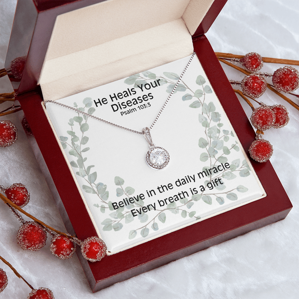 He Heals Your Diseases (Psalm 103:3) | Eternal Hope Pendant Necklace