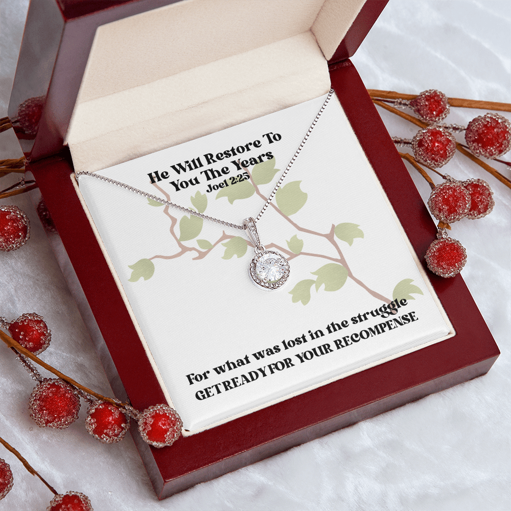 He Will Restore To You The Years (Joel 2:25) | Eternal Hope Pendant Necklace