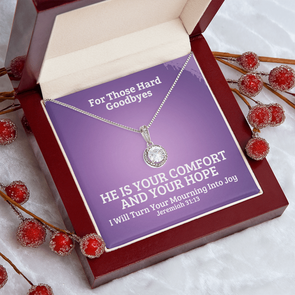 I Will Turn Your Mourning Into Joy (Jeremiah 31:13) | Eternal Hope Pendant Necklace