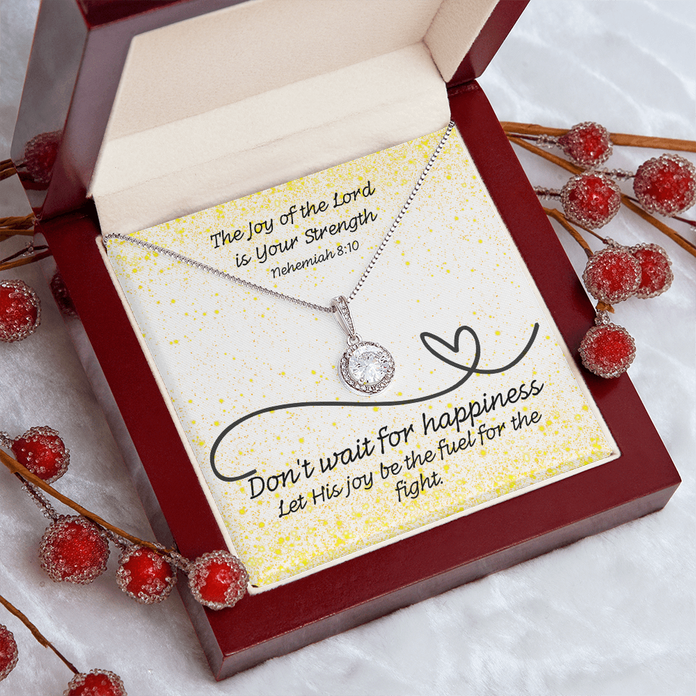 The Joy of the Lord Is Your Strength (Nehemiah 8:10) | Eternal Hope Pendant Necklace
