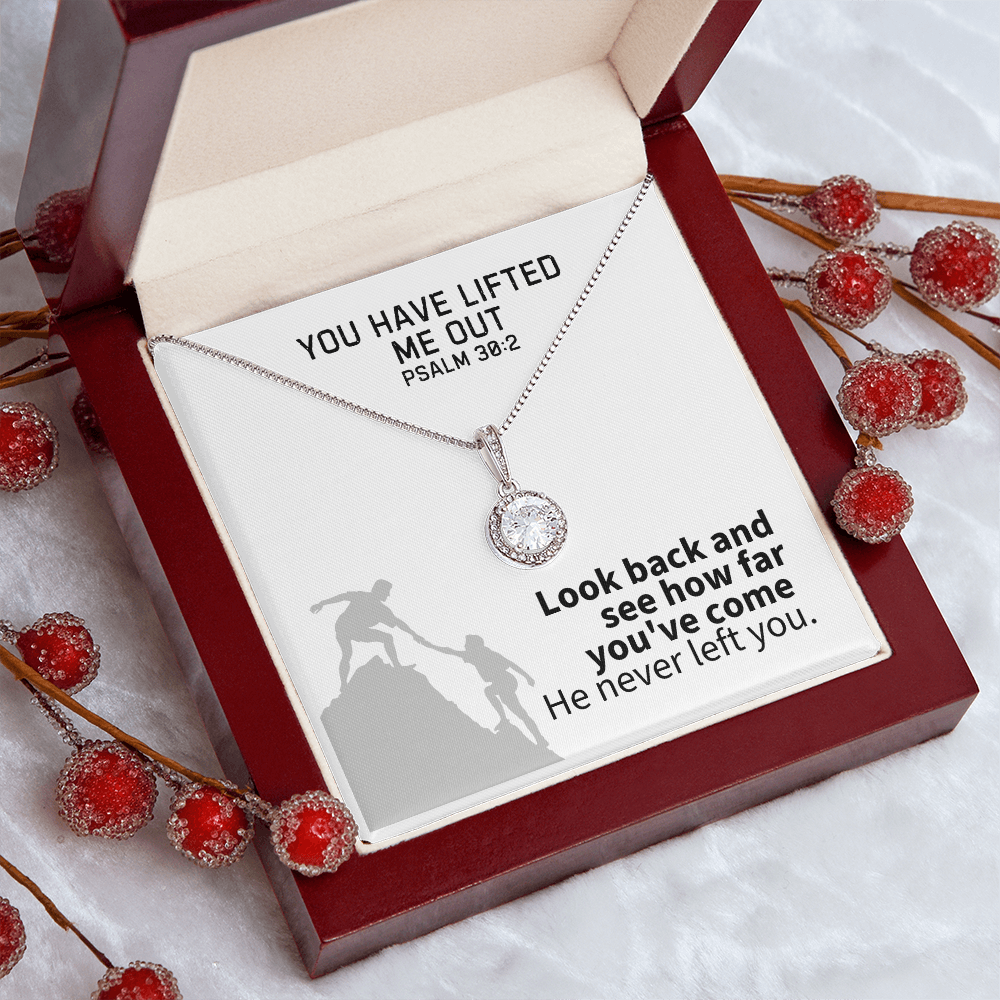 You Have Lifted Me Out (Psalm 30:2) | Eternal Hope Pendant Necklace