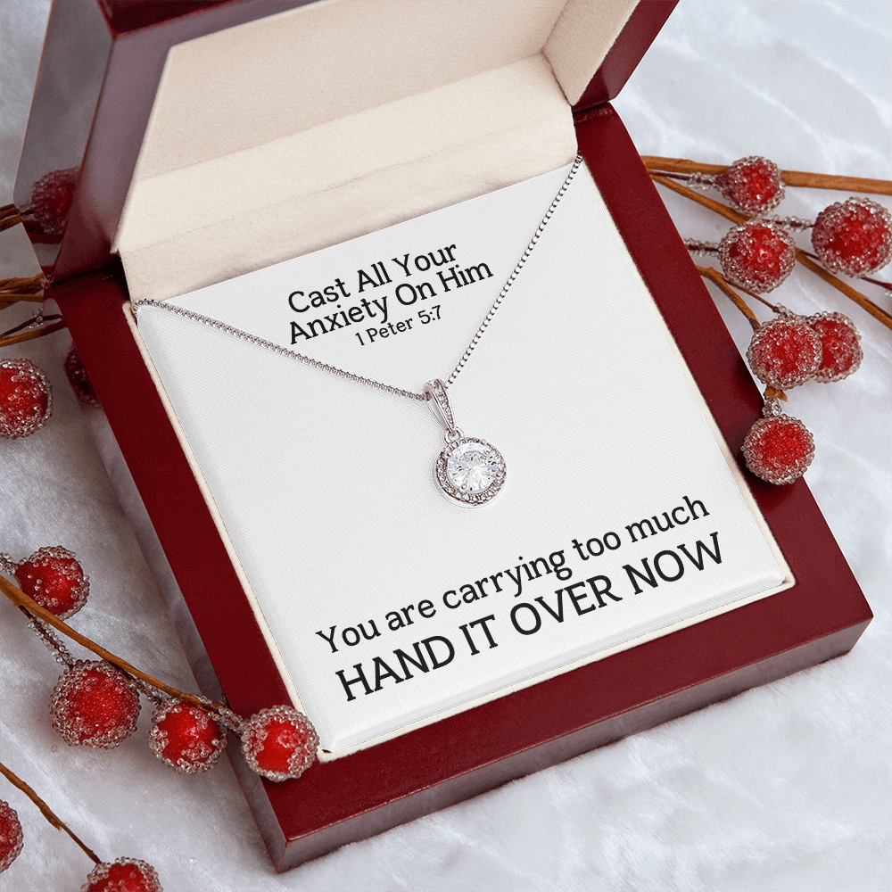 Cast All Your  Anxiety On Him (1 Peter 5:7) | Eternal Hope Pendant Necklace
