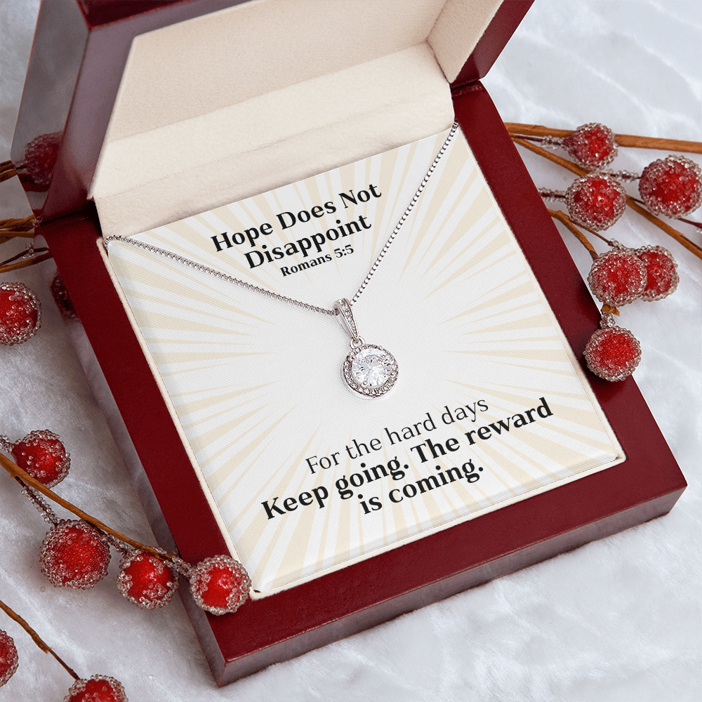 Hope Does Not Disappoint (Romans 5:5) | Eternal Hope Pendant Necklace