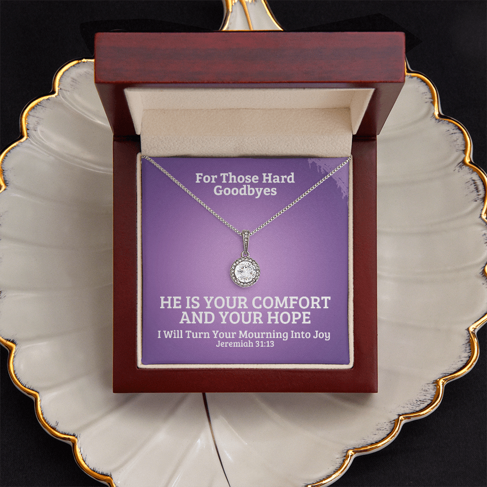 I Will Turn Your Mourning Into Joy (Jeremiah 31:13) | Eternal Hope Pendant Necklace