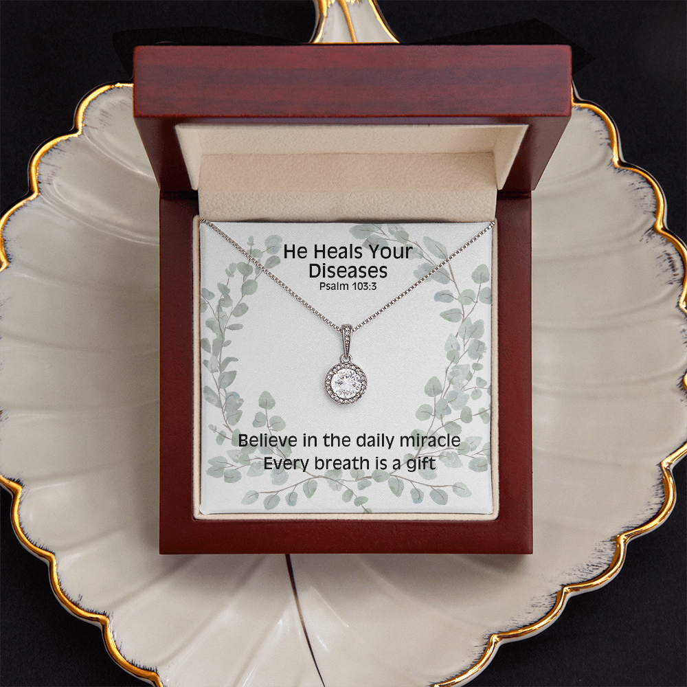 He Heals Your Diseases (Psalm 103:3) | Eternal Hope Pendant Necklace