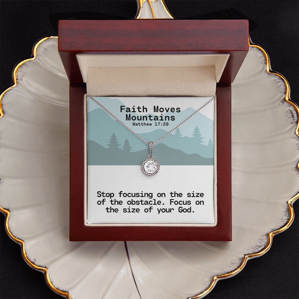 Faith Moves Mountains (Matthew 17:20) | Eternal Hope Pendant Necklace