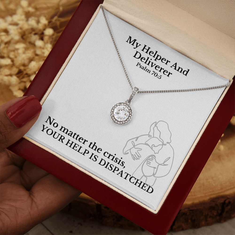 My Helper And Deliverer (Psalm 70:5) | Eternal Hope Pendant Necklace
