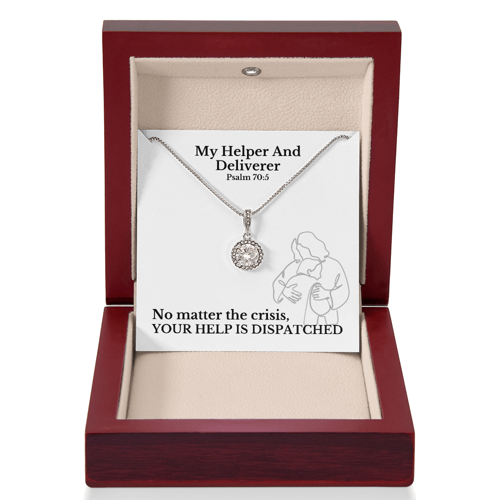 My Helper And Deliverer (Psalm 70:5) | Eternal Hope Pendant Necklace