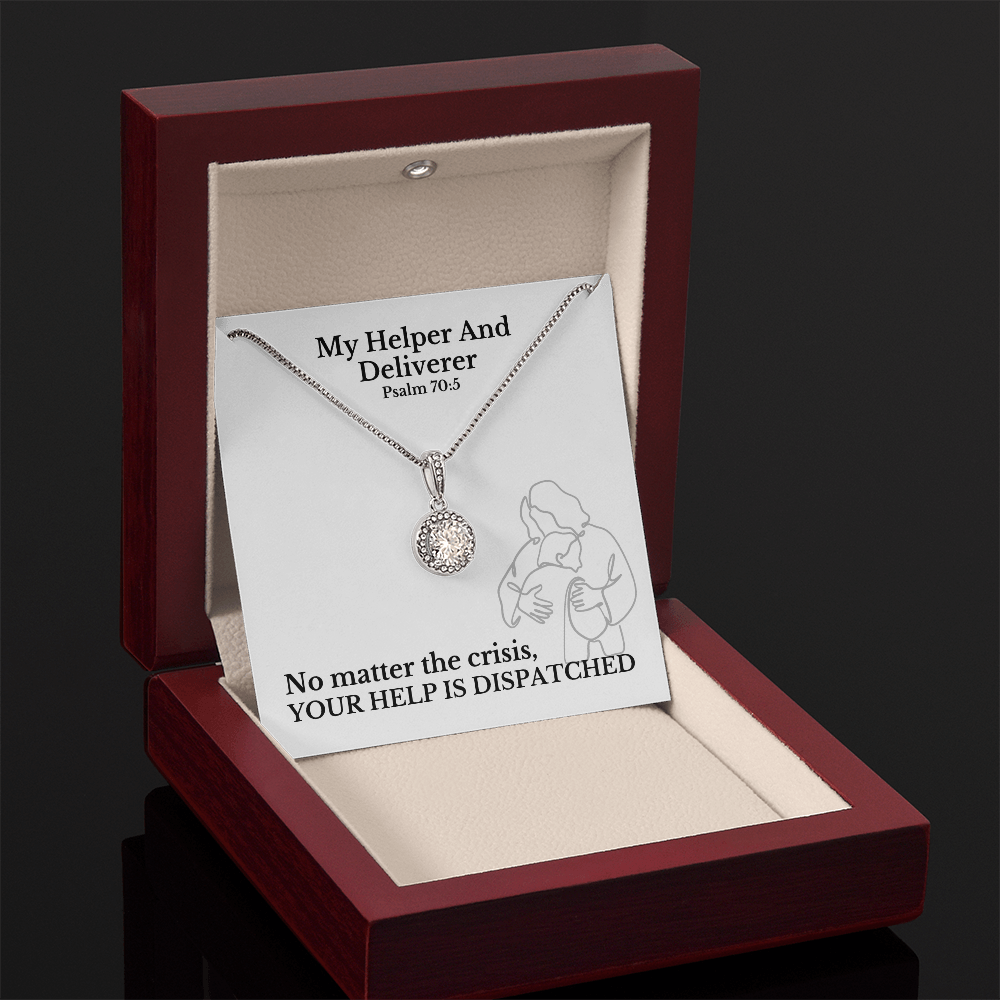 My Helper And Deliverer (Psalm 70:5) | Eternal Hope Pendant Necklace