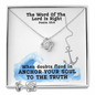 The Word Of The Lord Is Right (Psalm 33:4) | Love Knot Necklace & Earring Set