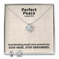 Perfect Peace (Isaiah 26:3) | Love Knot Necklace & Earring Set