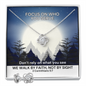 We Walk By Faith, Not By Sight (2 Corinthians 5:7) | Love Knot Necklace & Earring Set