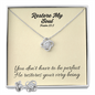 Restore My Soul (Psalm 23:3) | Love Knot Necklace & Earring Set