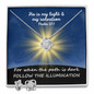 He Is My Light & My Salvation (Psalm 27:1) | Love Knot Necklace & Earring Set