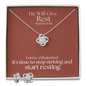 He Will Give  Rest (Matthew 11:28) | Love Knot Necklace & Earring Set