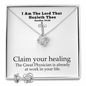 I Am The Lord That Healeth Thee (Exodus 15:26) | Love Knot Necklace & Earring Set