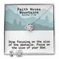 Faith Moves Mountains (Matthew 17:20) | Love Knot Necklace & Earring Set