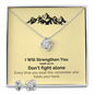 I Will Strengthen You (Isaiah 41:10) | Love Knot Necklace & Earring Set
