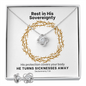 He Turns Sicknesses Away (Deuteronomy 7:15) | Love Knot Necklace & Earring Set