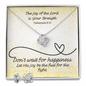 The Joy of the Lord Is Your Strength (Nehemiah 8:10) | Love Knot Necklace & Earring Set