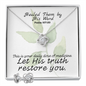 Healed Them By His Words (Psalm 107:20) | Love Knot Necklace & Earring Set