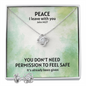 Peace I Leave With You (John 14:27) | Love Knot Necklace & Earring Set