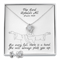 The Lord Upholds All (Psalm 145:14) | Love Knot Necklace & Earring Set