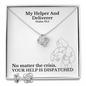 My Helper And Deliverer (Psalm 70:5) | Love Knot Necklace & Earring Set