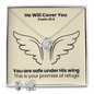 He Will Cover You (Psalm 91:4) | Love Knot Necklace & Earring Set