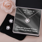 The Lord Is My Rock (Psalm 18:2) | Love Knot Necklace & Earring Set