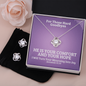 I Will Turn Your Mourning Into Joy (Jeremiah 31:13) | Love Knot Necklace & Earring Set