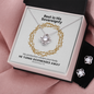 He Turns Sicknesses Away (Deuteronomy 7:15) | Love Knot Necklace & Earring Set