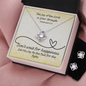 The Joy of the Lord Is Your Strength (Nehemiah 8:10) | Love Knot Necklace & Earring Set
