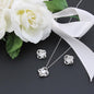 My Heart Trusts In Him (Psalm 28:7) | Love Knot Necklace & Earring Set