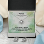 Peace I Leave With You (John 14:27) | Love Knot Necklace & Earring Set