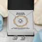 He Turns Sicknesses Away (Deuteronomy 7:15) | Love Knot Necklace & Earring Set