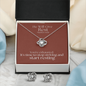 He Will Give  Rest (Matthew 11:28) | Love Knot Necklace & Earring Set