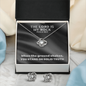 The Lord Is My Rock (Psalm 18:2) | Love Knot Necklace & Earring Set