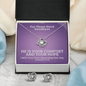 I Will Turn Your Mourning Into Joy (Jeremiah 31:13) | Love Knot Necklace & Earring Set