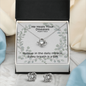 He Heals Your Diseases (Psalm 103:3) | Love Knot Necklace & Earring Set