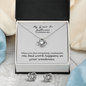 My Grace Is Sufficient (2 Corinthians 12:9) | Love Knot Necklace & Earring Set