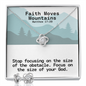 Faith Moves Mountains (Matthew 17:20) | Love Knot Necklace & Earring Set