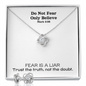 Do Not Fear Only Believe (Mark 5:36) | Love Knot Necklace & Earring Set