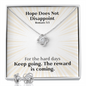 Hope Does Not Disappoint (Romans 5:5) | Love Knot Necklace & Earring Set