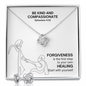 Be Kind And Compassionate (Ephesians 4:32) | Love Knot Necklace & Earring Set