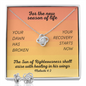 Healing In His Wings (Malachi 4:2) | Love Knot Necklace & Earring Set