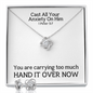 Cast All Your  Anxiety On Him (1 Peter 5:7) | Love Knot Necklace & Earring Set
