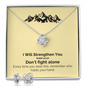 I Will Strengthen You (Isaiah 41:10) | Love Knot Necklace & Earring Set
